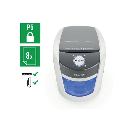 Leitz IQ OptiMax Small Office Paper Shredder 22L White 83591000