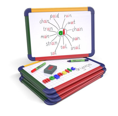 Show-me Magnetic Whiteboard A3 Gridded (Pack of 5) MBA3/5