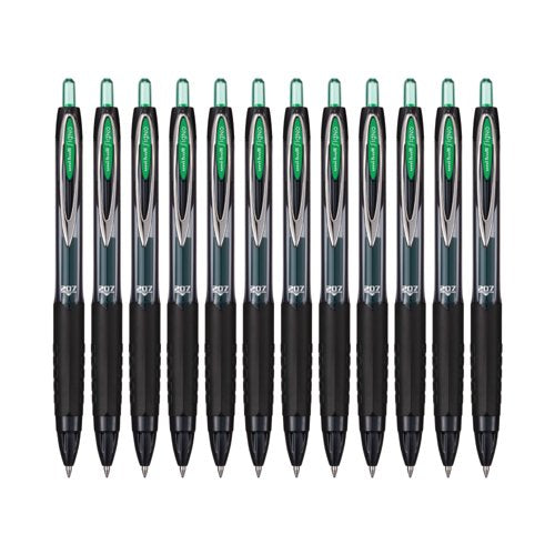 Uni-Ball Signo 207 Rollerball Gel Pen Green (Pack of 12) 308692000