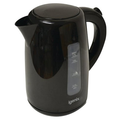 Igenix 1.7 Litre Jug Kettle Cordless Black 3Kw IG7205