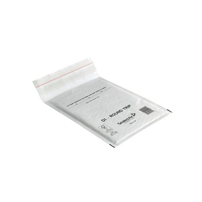 Sealed Air Round Trip Padded Mailer D1 180x260mm White (Pack of 100) 100935833