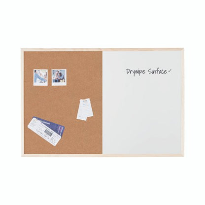 Bi-Office Cork And Drywipe Combination Board 900x600mm Mx07001010