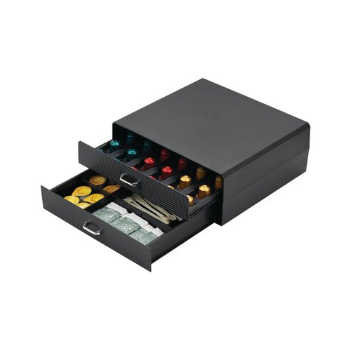 MyCafe Double Drawer Coffee Capsule and Accessory Drawer MYC10130