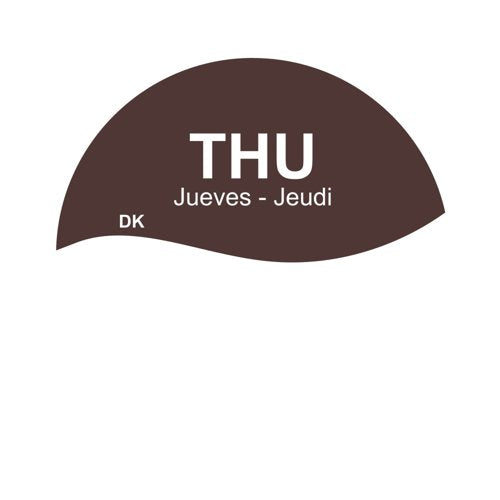 MyCafe Day of Week Food Rotation Label Thursday Pack of 3500 MYC10612