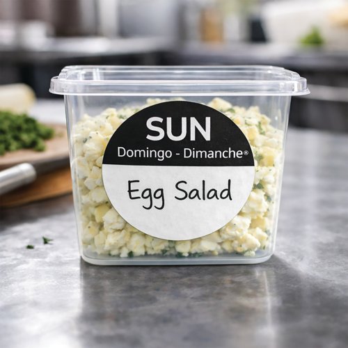 MyCafe Day of Week Food Rotation Label Sunday Pack of 3500 MYC10615