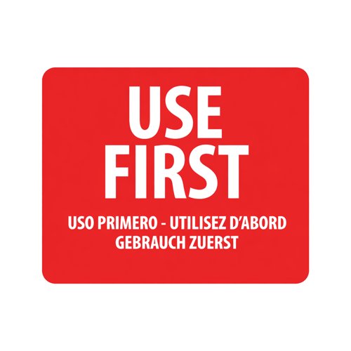 MyCafe Food Label Use First 25x25mm Removable Pack of 1000 MYC10626