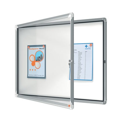 Nobo Premium Plus Magnetic Lockable Notice Board 8xA4 1902559