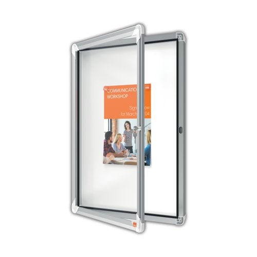 Nobo Premium Plus Magnetic Lockable Notice Board 4xA4 1902557
