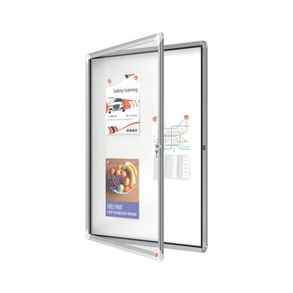 Nobo Premium Plus Outdoor Magnetic Lockable Notice Board 708x969x43mm 9xA4 902580