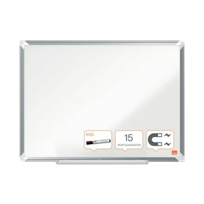 Nobo Premium Plus Steel Magnetic Whiteboard 900 x 600mm1915155