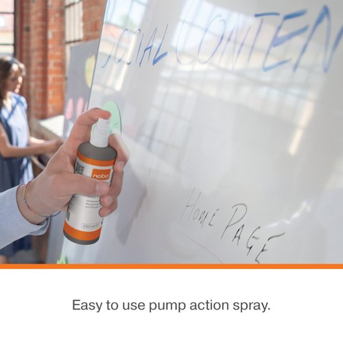 Nobo Waterbased Whiteboard Cleaning Spray 250ml 1915708