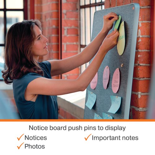 Nobo Noticeboard Wooden Push Pin (Pack of 40) 1915709