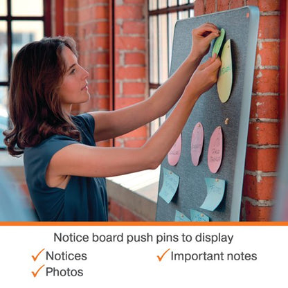 Nobo Noticeboard Wooden Push Pin (Pack of 40) 1915709