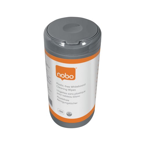 Nobo Plastic Free Whiteboard Cleaning Wipes (Pack of 100) 1915713