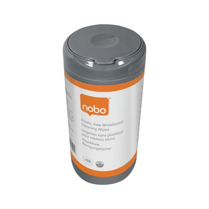 Nobo Plastic Free Whiteboard Cleaning Wipes (Pack of 100) 1915713