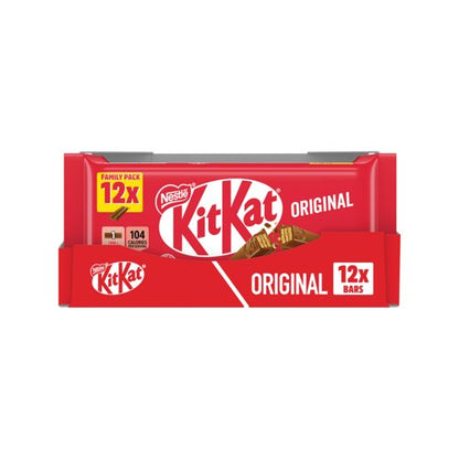 Nestle KitKat 2 Finger Milk Chocolate Bar Pack of 12 12604149