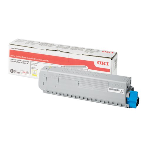 Oki C834 10K Toner Cartridge High Yield Yellow 46861305