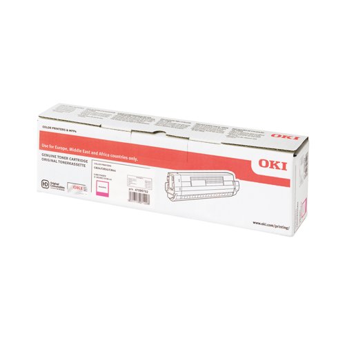 Oki C824 5K Toner Cartridge Magenta 47095702