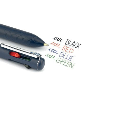 Pentel iZee 4 Colours Ballpoint Pen Dark Blue Barrel (Pack of 12) BXC470-DC