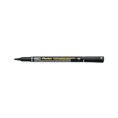Pentel Permanent Marker Fine Point Black Pack of 12 NM470-A