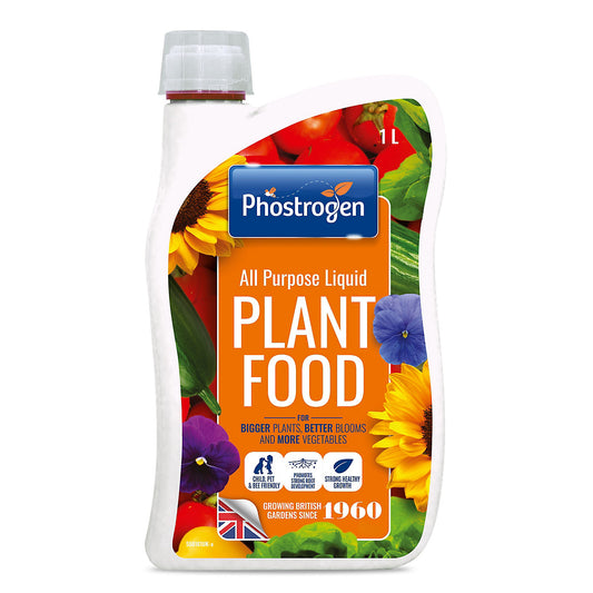 Phostrogen All Purpose Liquid Plant Food 1 litre Concentrate {Makes 166L}