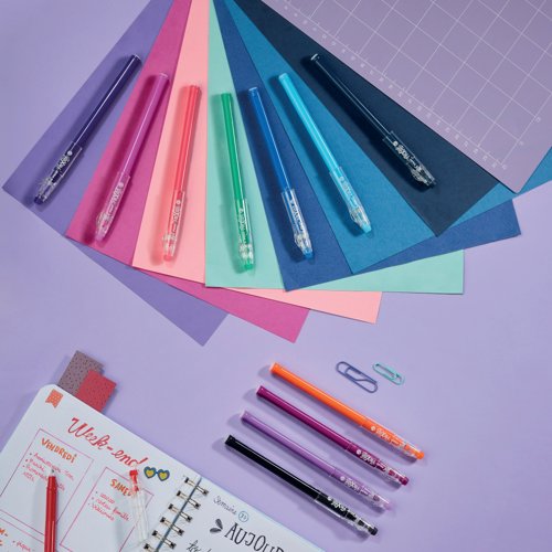 Pilot FriXion Ball Stick Erasable Gel Pens Wallet Assorted (Pack of 12) 5012052061989