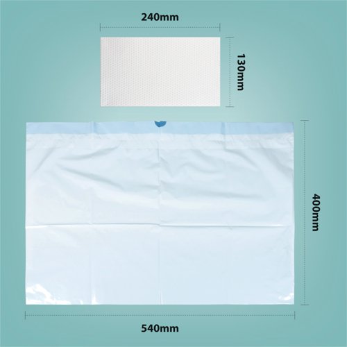 Aidapt Commode Liners with Absorbent Pads (Pack of 50) VS216CL