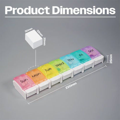 Aidapt Push Button Weekly Pill Dispenser VM930AC