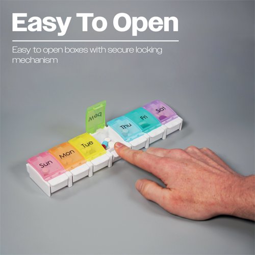 Aidapt Push Button Weekly Pill Dispenser VM930AC
