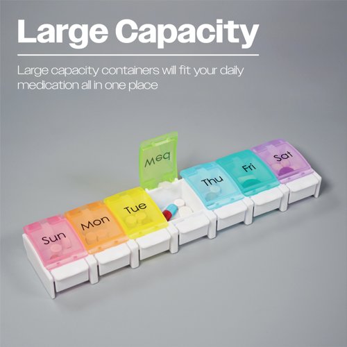Aidapt Push Button Weekly Pill Dispenser VM930AC
