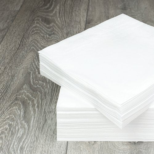 Poppies Napkins 1-Ply 30cm White (Pack of 500) 3014WHSGL