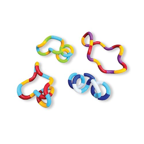 Playlearn Tangle Junior Fidget Toy/Puzzle Assorted Pack of 4 TWIST4