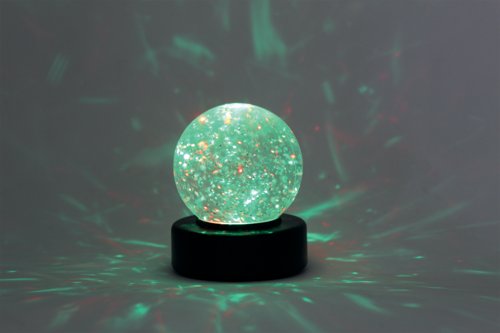 Desktop LED Light Up Glitter Ball Mood Light 100mm Battery Operated SWGB