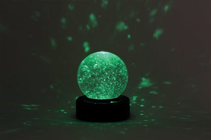 Desktop LED Light Up Glitter Ball Mood Light 100mm Battery Operated SWGB