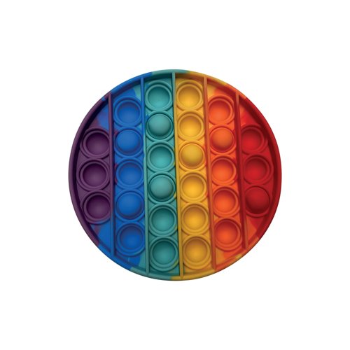 Pop Fidget Pad Round Multicoloured 126mm Diameter POPRM