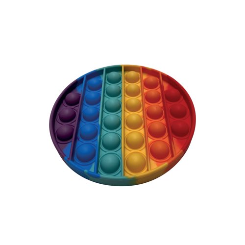 Pop Fidget Pad Round Multicoloured 126mm Diameter POPRM