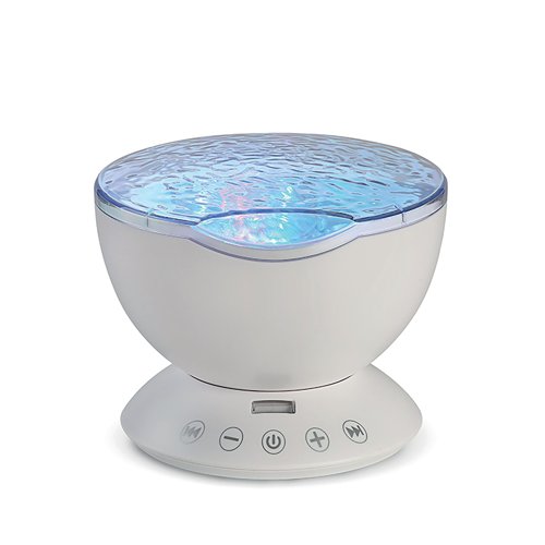 Ocean Wave Projector Lamp White SOWPM