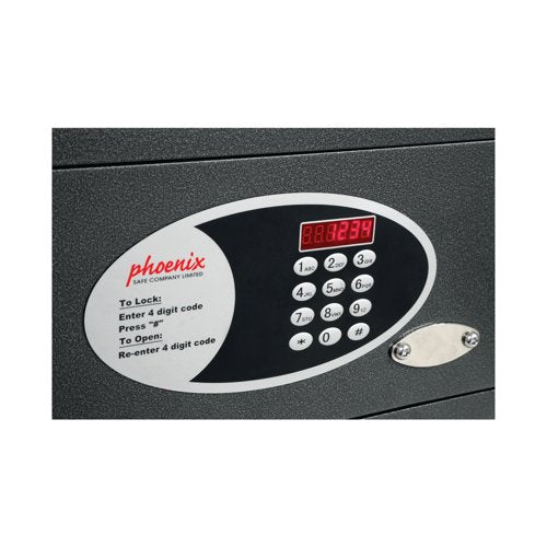 Phoenix Dione Hotel Security Safe with Electronic Lock Graphite SS0311E