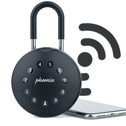 Phoenix Palm Smart Key Safe with Electronic Lock and Padlock Shackle Black KS0213ES