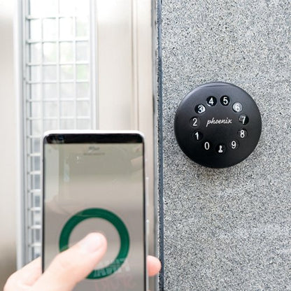 Phoenix Palm Smart Key Safe with Electronic Lock and Padlock Shackle Black KS0213ES