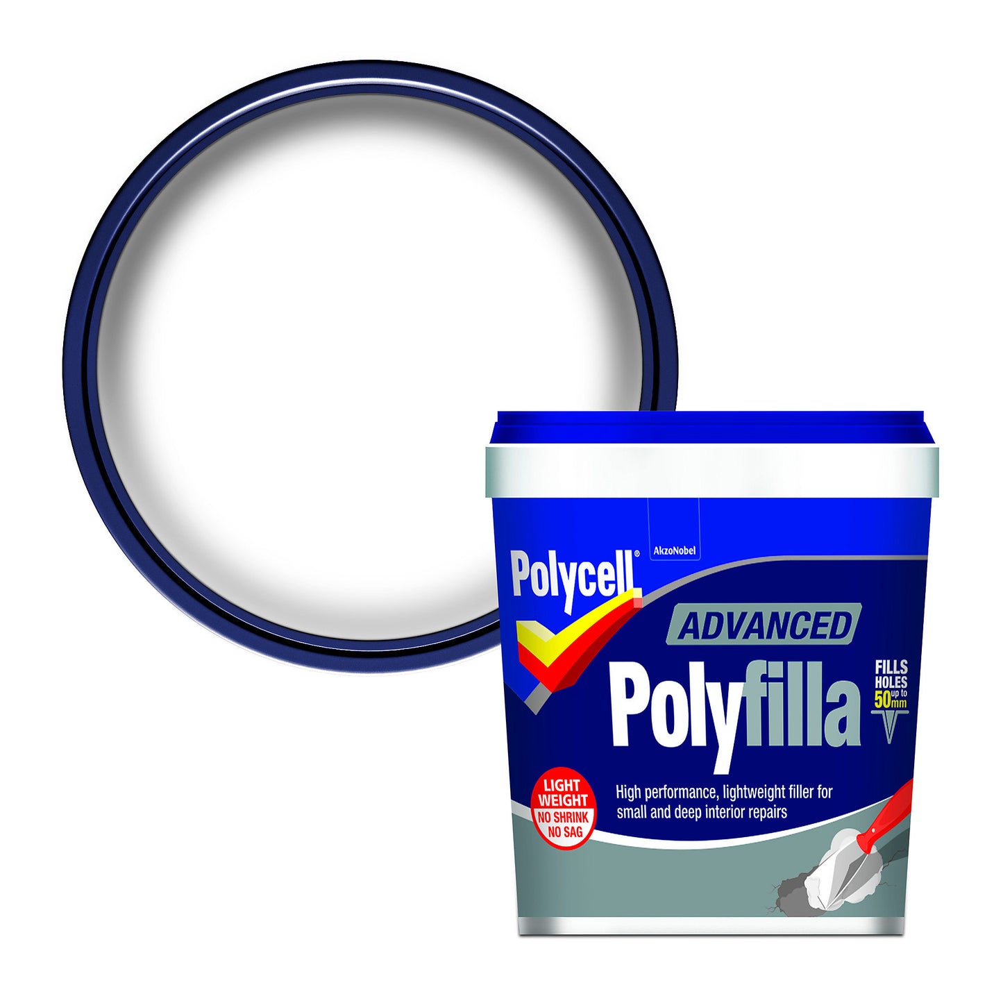 Polycell Plcapf600 Polyfilla Advance All In One Tub 600Ml