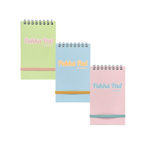 Pukka Pad Pastel Pocket Book A7 Assorted (Pack of 6) 2017-PST