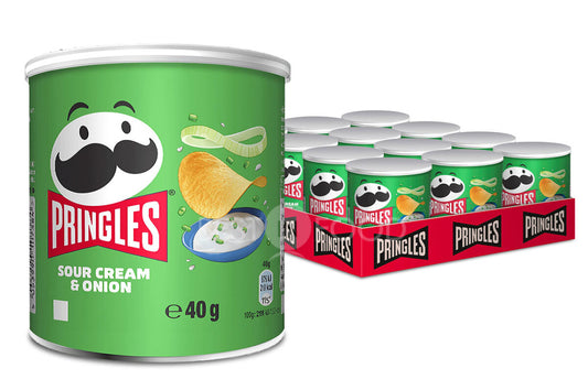 Pringles Sour Cream & Onion Crisps 12x40g