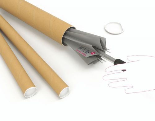 Brown Kraft Postal Tube 610x76mm (Pack of 12) Pt-076-15-0610 97970218