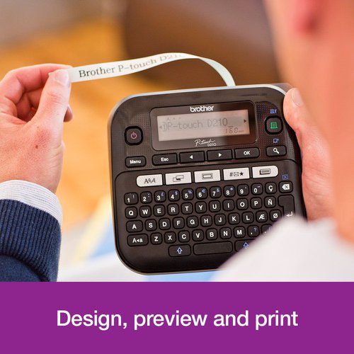 Brother P-Touch PT-D210VP Desktop Label Printer Black PTD210VPZU1