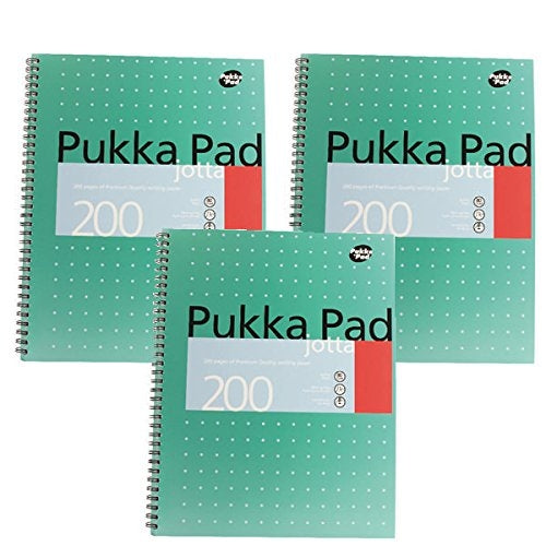 Pukka Pad Ruled Wirebound Metallic Jotta Notebook 200 Pages A4 (Pack of 3) JM018 - NWT FM SOLUTIONS