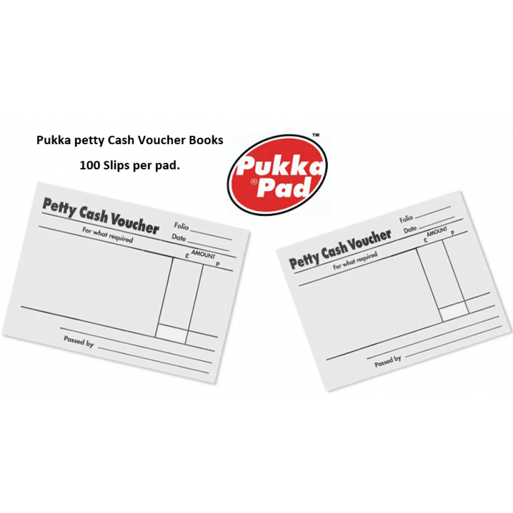 Pukka Pads Petty Cash Pad 100 Leaves 88x138mm White (Pack of 10) 103 1569 - NWT FM SOLUTIONS