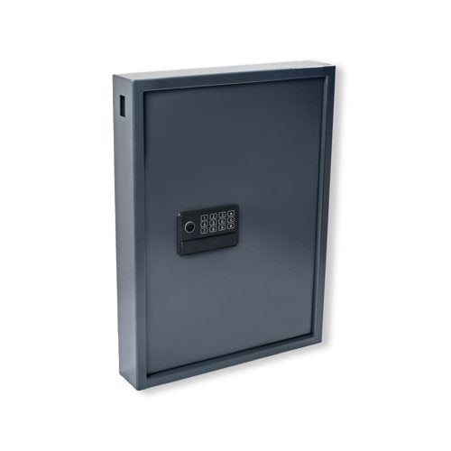 Pavo High Security Advanced Steel Key Cabinet 50 Key Capacity Dark Grey DFLHPA531