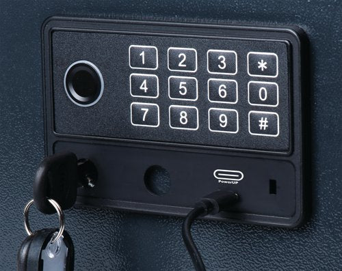 Pavo High Security Smart Steel Key Cabinet 50 Key Capacity Dark Grey DF70401