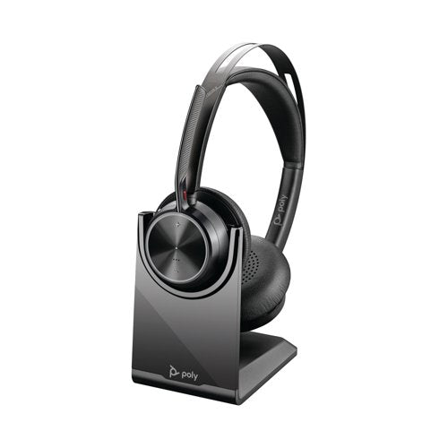 Poly Voyager Focus 2 USB-C-C Headset +USB-C/A Adapter +Charging Stand 9T9J5AA#AC3